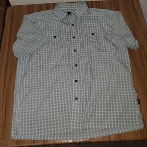Patagonia Men Plaid Short Sleeve Organic Cotton Button Up Shirt Sz Extra Large